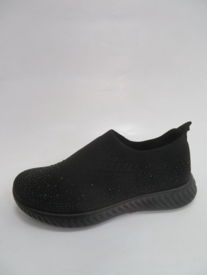 Buty sportowe damskie na płaskim (37-42) N1523 BLACK
