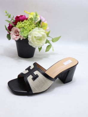 Klapki damskie na obcasie (36-41) HD-35 BLACK