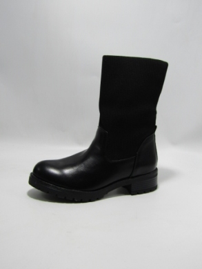 Botki damskie na płaskim (36-41) 566-11 BLACK