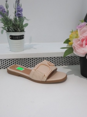 Klapki damskie na płaskim (36-41) 71 BEIGE