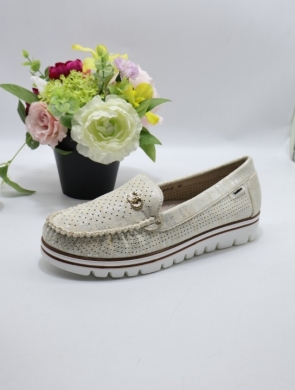 Mokasyny damskie na płaskim (36-41) X-52 WH/SILVER