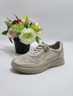 Buty sportowe damskie na płaskim (36-41) BK610 BEIGE