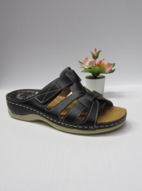Klapki damskie na koturnie (36-41) 12706-1 BLACK