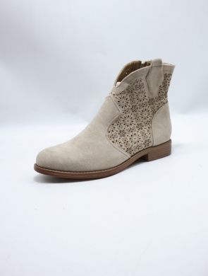 Botki damskie na płaskim (36-41) H192-5 BEIGE