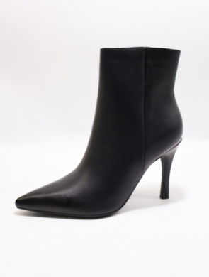 Botki damskie ocieplane na szpilce (36-41) 9464 BLACK