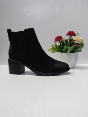 Botki damskie ocieplane na obcasie (36-41) 012SU BLACK
