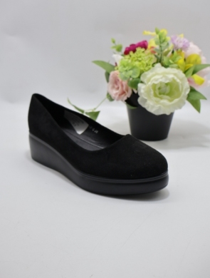 Półbuty damskie na koturnie (36-41) J-3 BLACK