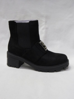 Botki damskie ocieplane na obcasie (36-41) D8792-1 BLACK