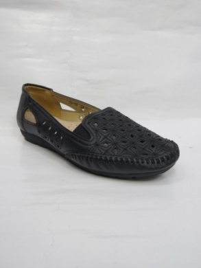 Mokasyny damskie na płaskim (36-41) J5-18 BLACK