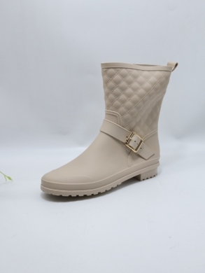 Botki damskie na płaskim (36-41) S-28 BEIGE