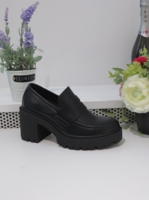 Półbuty damskie na obcasie (36-41) 9509A BLACK