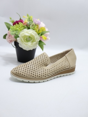 Półbuty damskie na koturnie (36-41) 0663 BEIGE