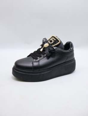 Buty sportowe damskie na płaskim (36-41) 6507 BLACK