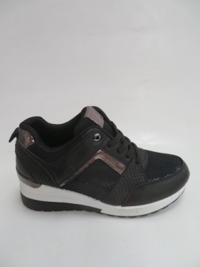 Buty sportowe damskie na koturnie (36-41) K99160 BLACK