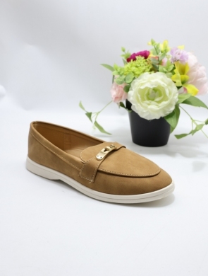 Mokasyny damskie na płaskim (36-41) DH-1150 CAMEL