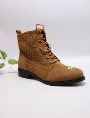 Botki damskie na płaskim (36-41) 7252-5 CAMEL