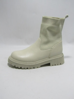 Botki damskie na płaskim (36-41) 8992 BEIGE