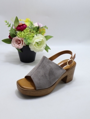 Sandały damskie na obcasie (36-41) D319 GREY