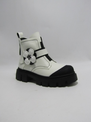 Botki dziewczęce ocieplane (32-37) DE1016 WHITE