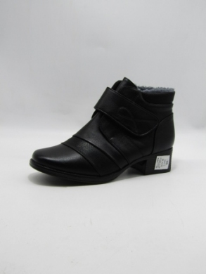 Botki damskie ocieplane na obcasie (37-42) 2665-1 BLACK