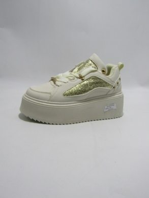 Buty sportowe damskie na płaskim (36-41) 8929 BEIGE