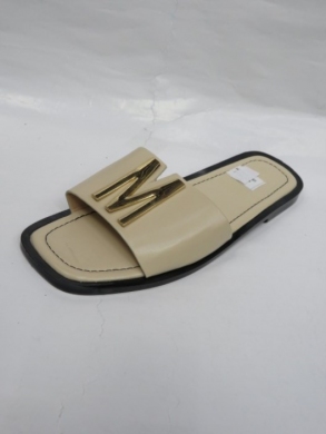 Klapki damskie na płaskim (36-41) HM5007 BEIGE