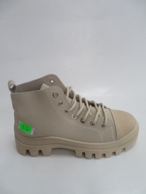 Trampki damskie na płaskim (36-41) 6190 BEIGE