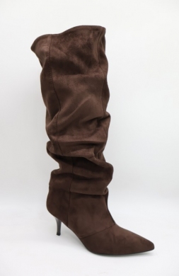 Kozaki damskie na szpilce (36-41) 52226 BROWN