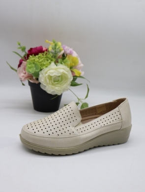 Półbuty damskie na płaskim (36-42) 8613-4 BEIGE