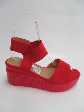 Sandały damskie na koturnie (36-41) 9011 RED