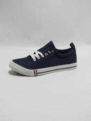 Trampki damskie na płaskim (36-41) 77078-2 NAVY