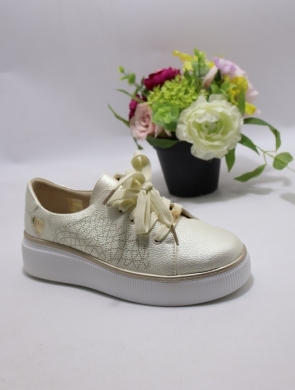 Buty sportowe damskie na płaskim (36-41) 6758 BEIGE