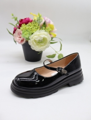 Półbuty dziewczęce (31-36) D1129L BLACK