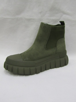 Botki damskie na płaskim (36-41) F1016 GREEN