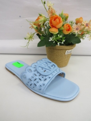 Klapki damskie na płaskim (36-41) 5269 BLUE