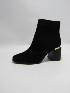 Botki damskie ocieplane na obcasie (36-41) 7607-2 BLACK