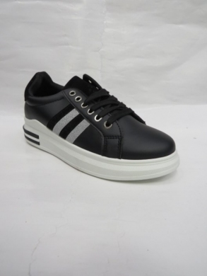 Buty sportowe damskie na płaskim (36-41) 1030 BLACK