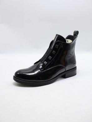 Botki damskie ocieplane na płaskim (36-41) H220 BLACK