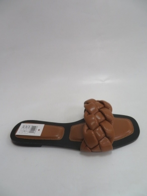 Klapki damskie na płaskim (36-41) HM380 CAMEL