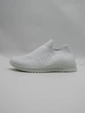 Buty sportowe damskie na płaskim (36-41) W076 WHITE