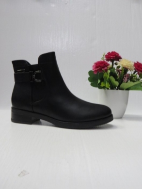Botki damskie ocieplane na płaskim (36-41) C867 BLACK