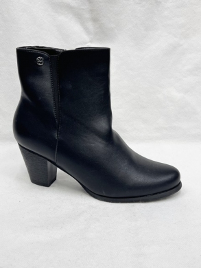 Botki damskie ocieplane na obcasie (36-41) 887-1 BLACK