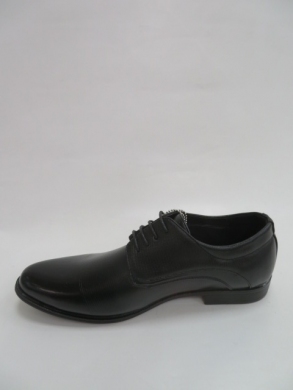 Półbuty męskie -skórzane (40-45) MXC 405 BLACK/BLACK