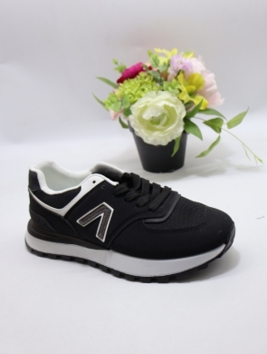 Buty sportowe damskie na płaskim (36-41) EO-1775 BL/WHITE