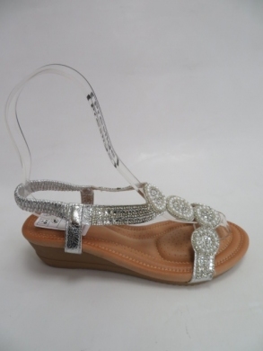 Sandały Damskie na koturnie (36-41) Q-101 SILVER
