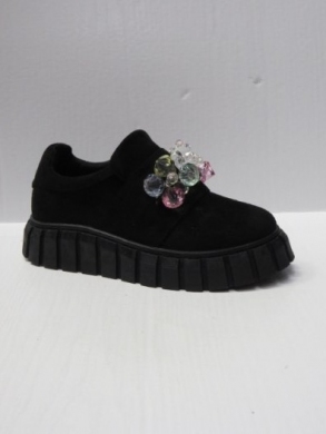 Półbuty damskie na płaskim (36-41) NB615 A.BLACK