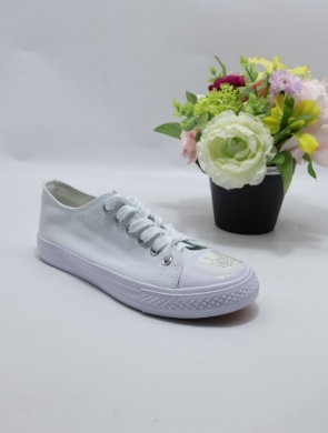 Trampki damskie na płaskim (36-41) XWQ801 AWHITE