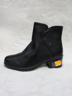 Botki damskie ocieplane na obcasie (36-41) JF52 BLACK