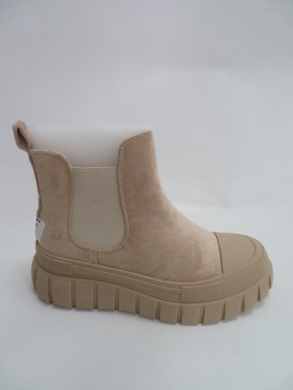 Botki damskie jesienne na płaskim (36-41) 2117 BEIGE