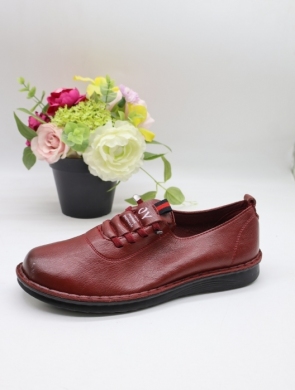 Półbuty damskie na płaskim (36-41) CC2378-3 BURGUNDY